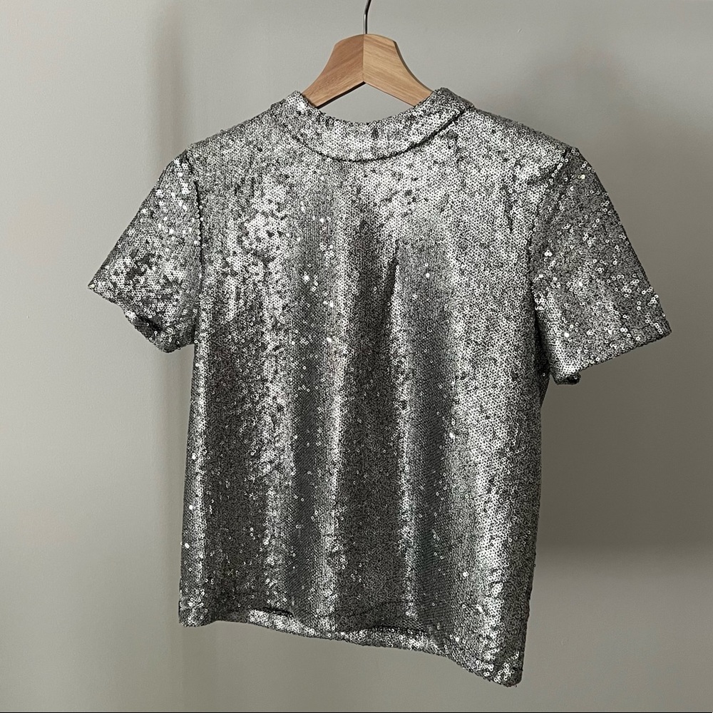 Zara sequin top